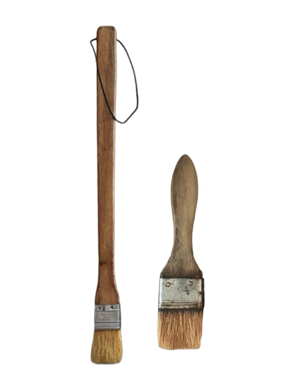 Vintage Hair Brush Carved Wooden Handle (pair of 2) Home Decor